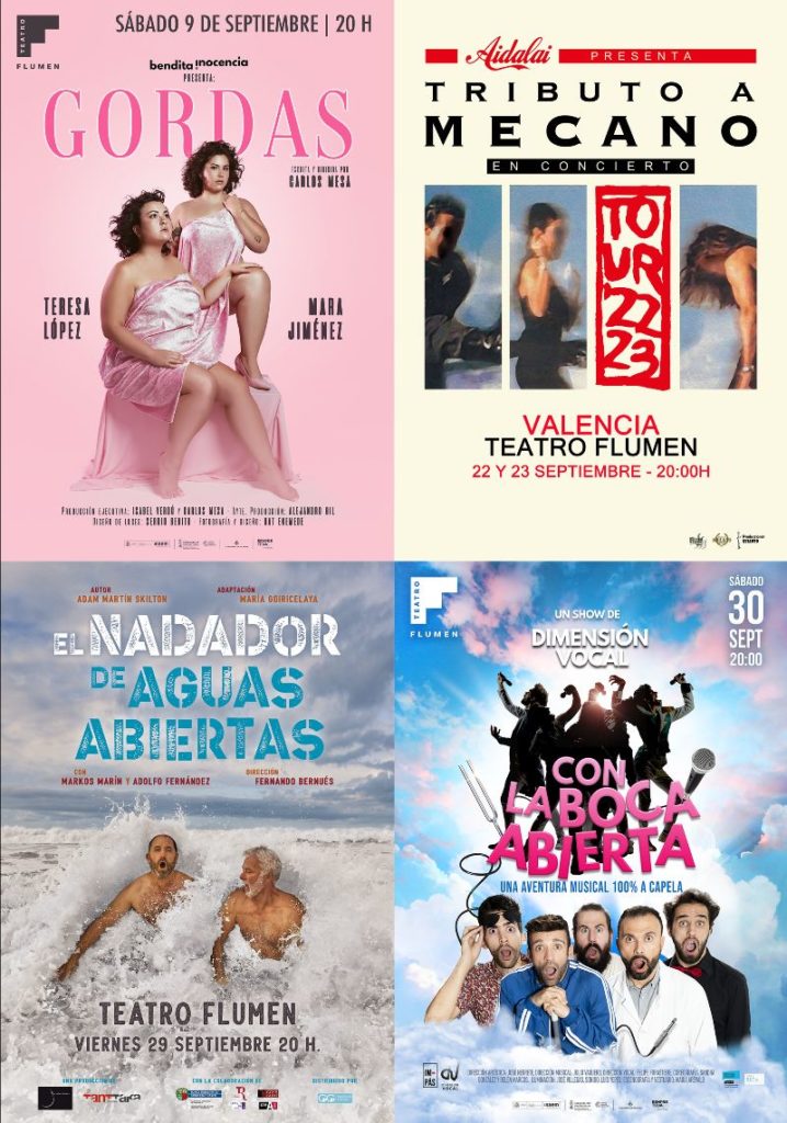 Descubre la nueva programación del Teatro Flumen Valencia Teatros