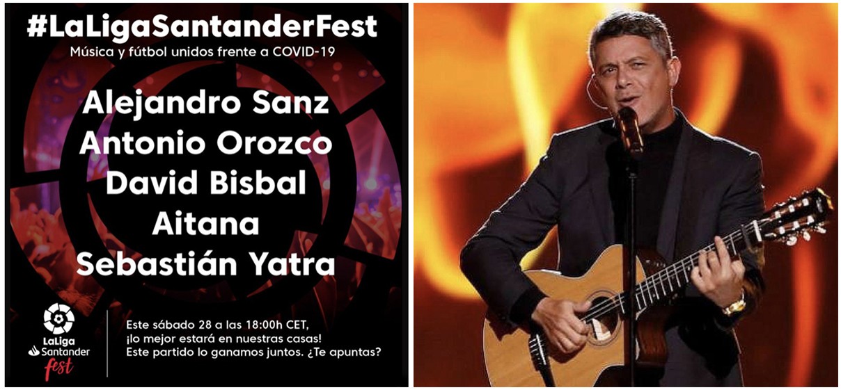 Alejandro Sanz encabeza el cartel del festival organizado por La Liga