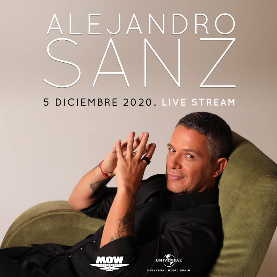 Alejandro Sanz ofrecerá un concierto mundial en streaming Valencia