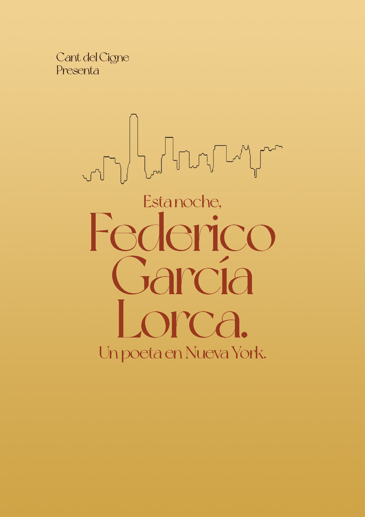 ESTA NOCHE FEDERICO GARCÍA LORCA. UN POETA EN NUEVA YORK