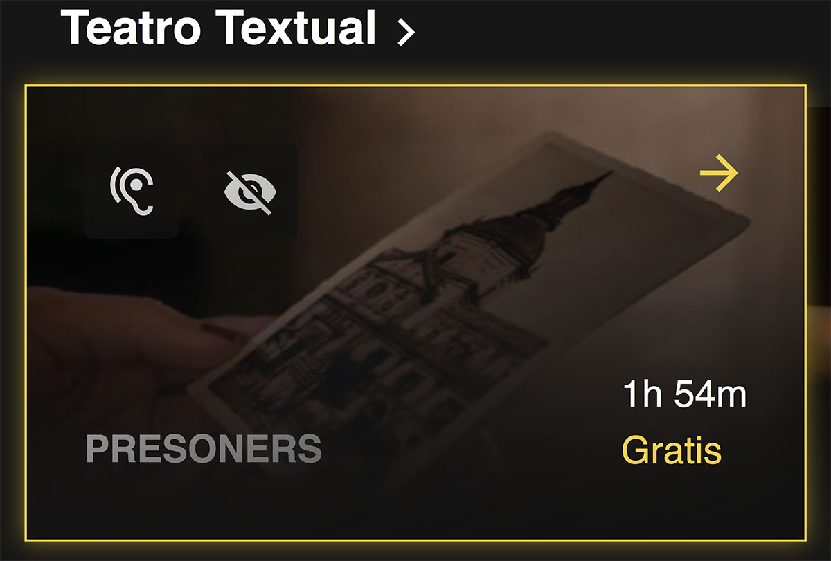 La plataforma online de artes escénicas StageIn estrena “Presoners” de la Generalitat Valenciana y creada por Albena Teatre