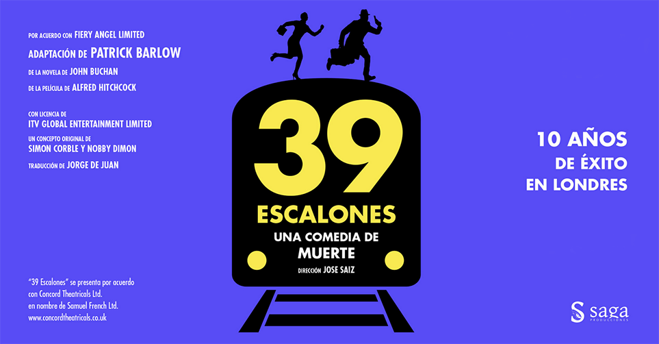 “39 ESCALONES, UNA COMEDIA DE MUERTE”, LLEGA A VALENCIA