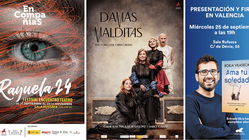 Arranca el festival itinerante de teatro Rayuela’24 con Damas Malditas y Borja Vilaseca presenta su nuevo libro