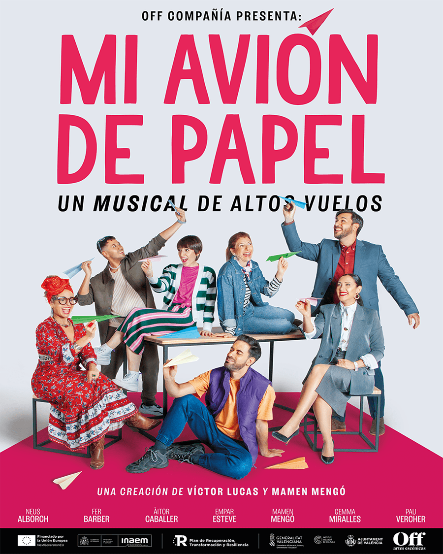 “Mi avión de papel, un musical de altos vuelos” estrena esta semana en Teatro Off