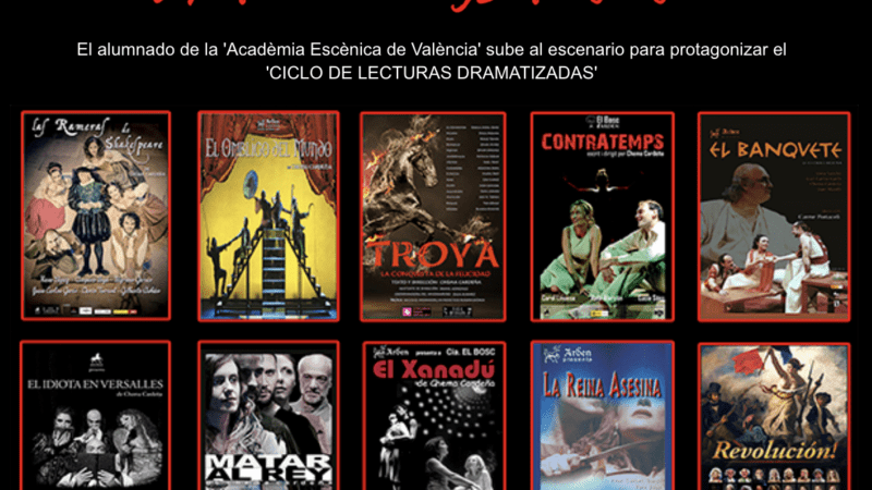 Un ciclo de lecturas dramatizadas recorre los 30 años de trayectoria de la compañía valenciana Arden Producciones