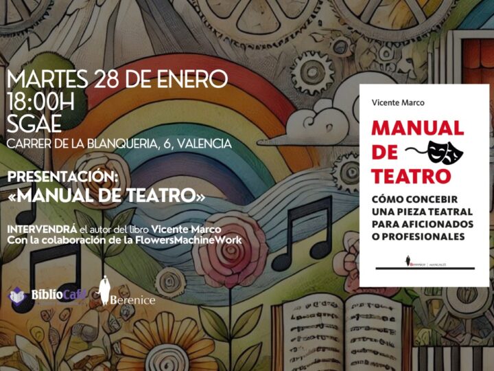 Vicente Marco presenta su libro ‘Manual de teatro’