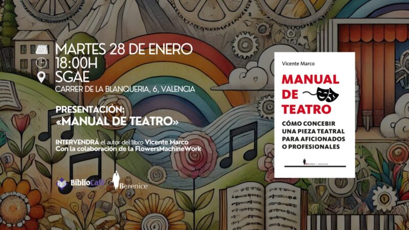 Vicente Marco presenta su libro ‘Manual de teatro’