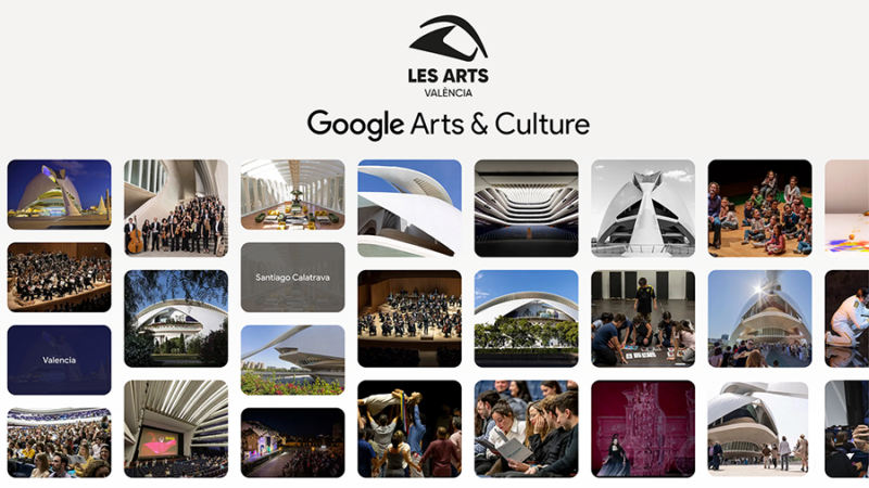 Les Arts se une a Google Arts & Culture en su apuesta por la digitalización de contenidos