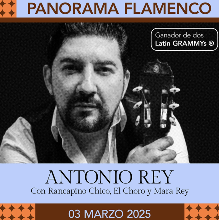 Antonio Rey llega al Teatro Olympia con dos Latin GRAMMYs®️ y su guitarra flamenca’